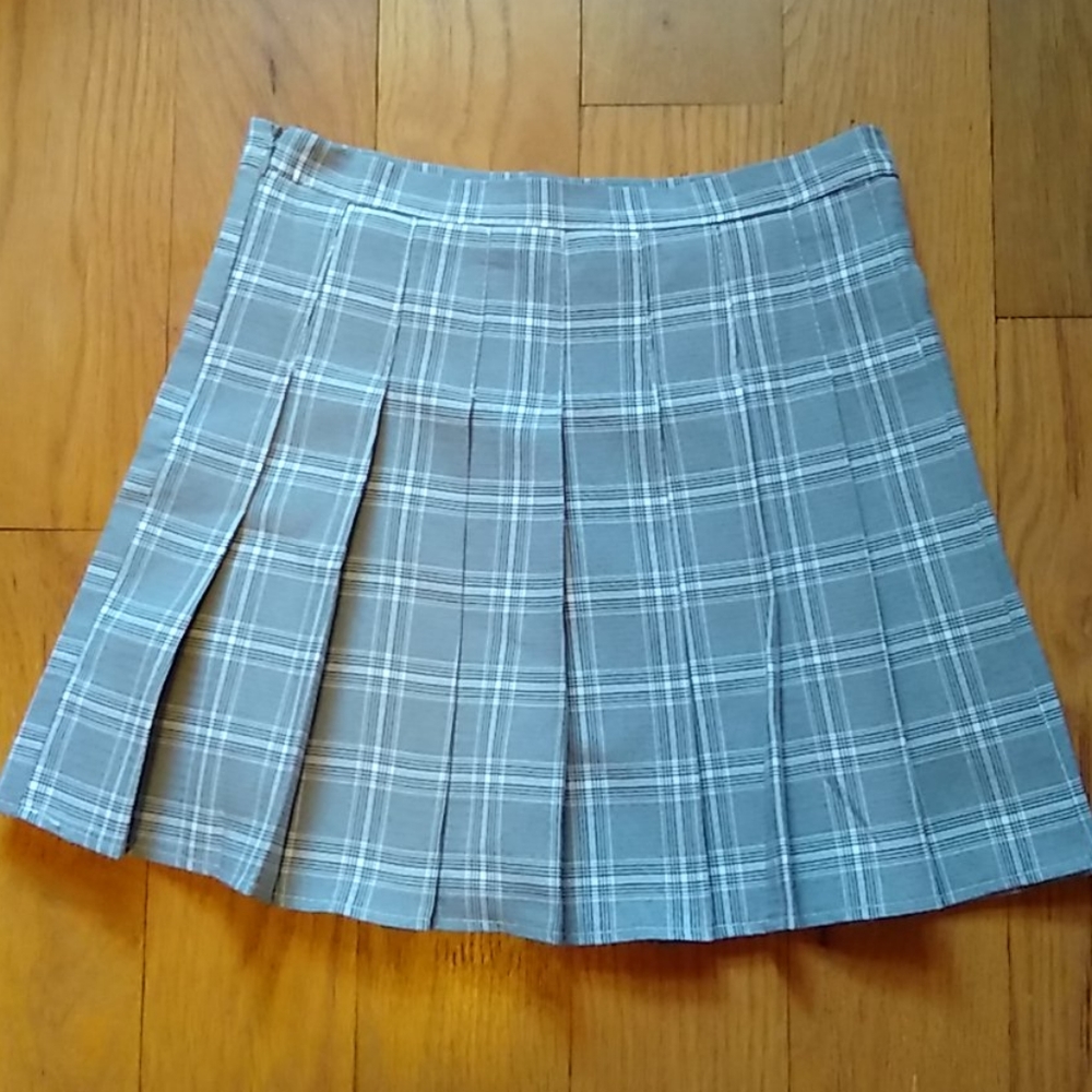 Plaid Pleated Tennis Skirt